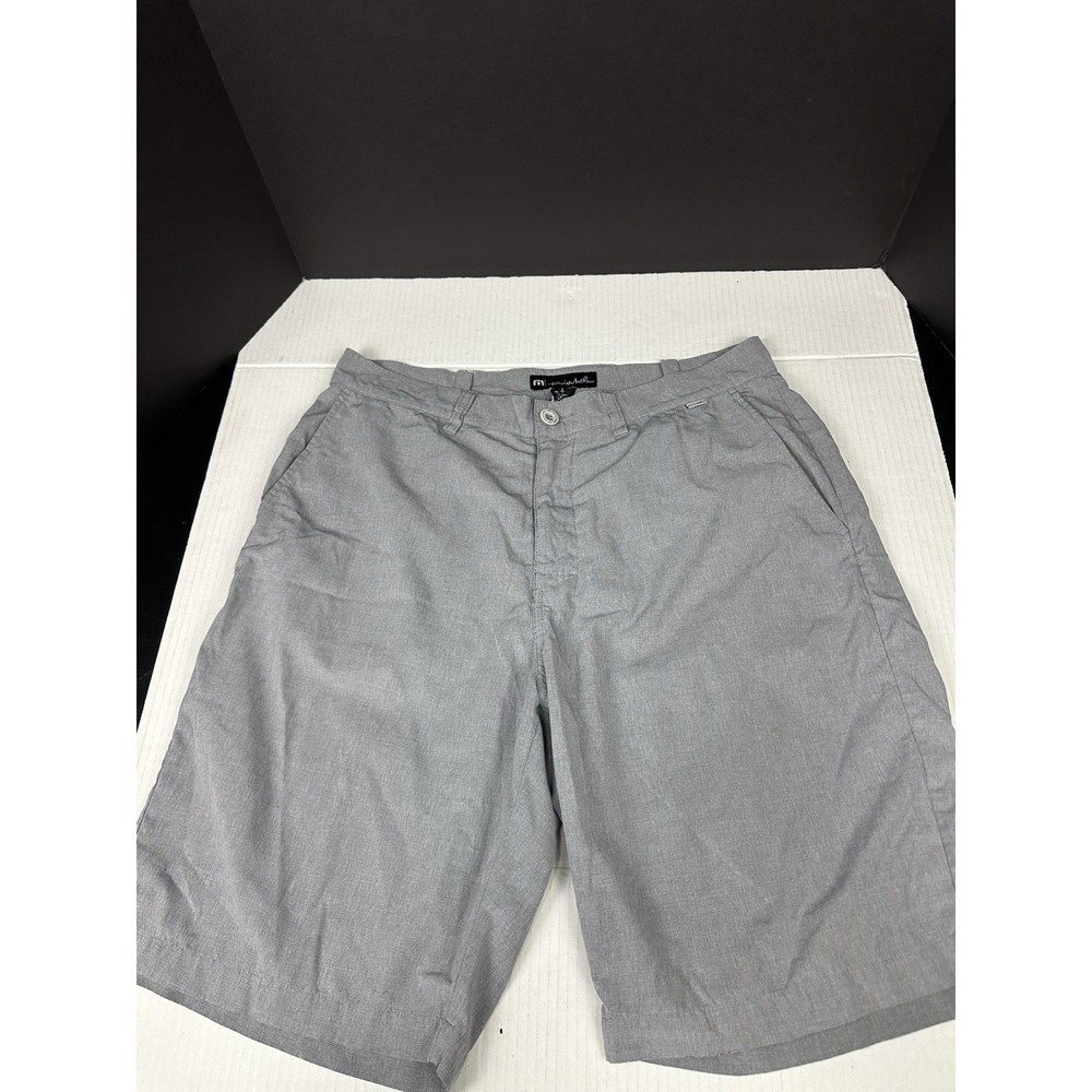Travis Mathew Tech Chino Pocket Shorts Golf Performance Gray size 36
